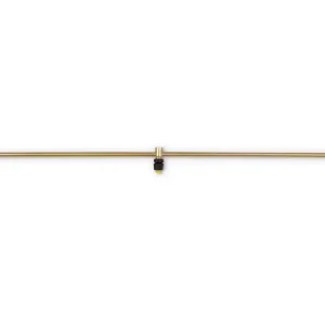Brede spuitstang, messing, 100 cm