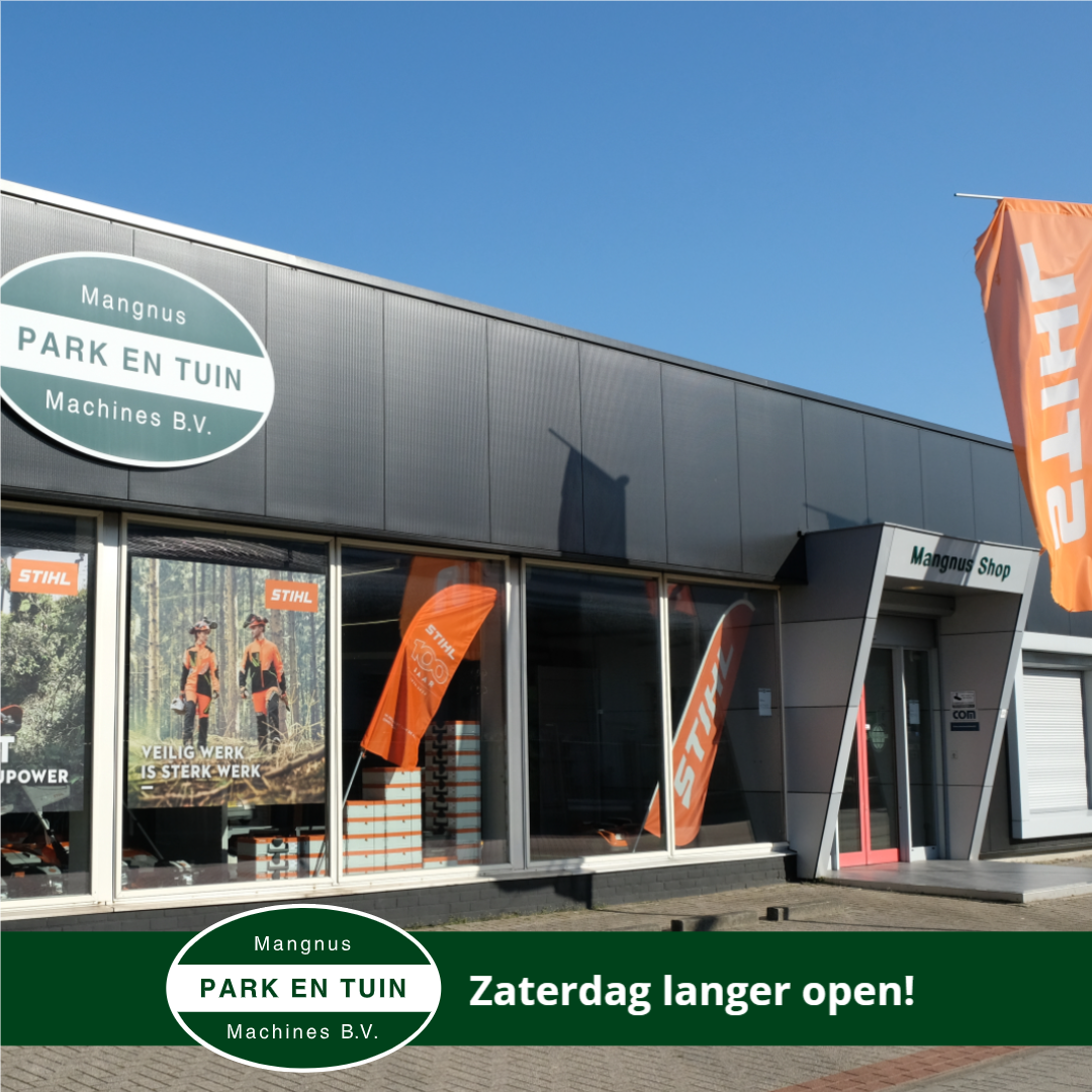 Ruimere openingstijden op zaterdag!